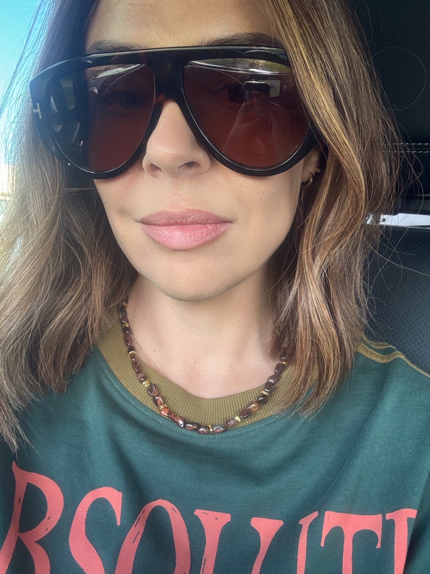 Red Tiger's Eye Beaded Necklace PREORDER