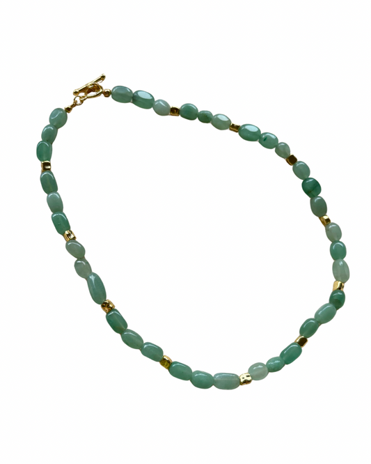 Green Aventurine Beaded Necklace PREORDER